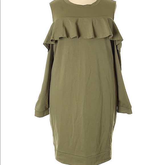 torrid Dresses & Skirts - Torrid Cold Shoulder Dress with Ruffle